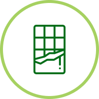 Icono representando material de laboratorio para la industria alimentaria.