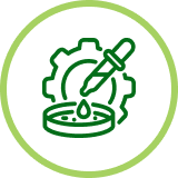 Icono representando el servicio de calibraciones para equipos de laboratorio.